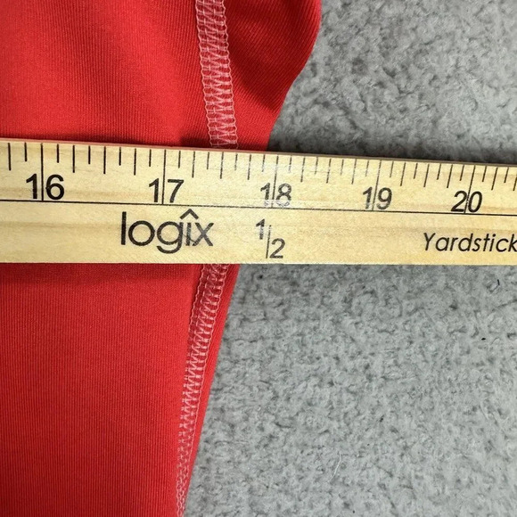 Nike sweatshirt womens large red‎ 1/2 zip dri fit pro swoosh logo gym athleisure - Picture 5 of 10